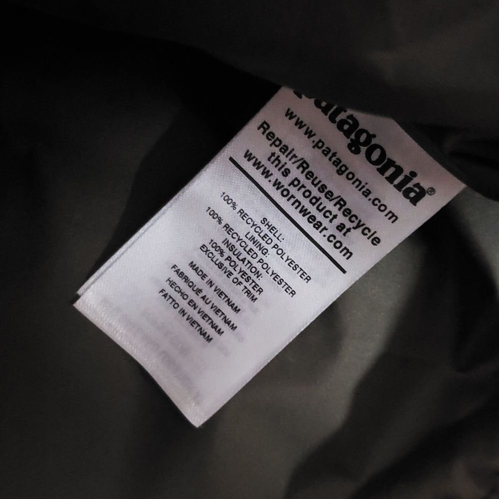 Patagonia Men's Military Green Quilted Coat Size Small New - Picture 3 of 6